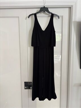 Tiana B. Black Sleeveless V-Neck Jumpsuit